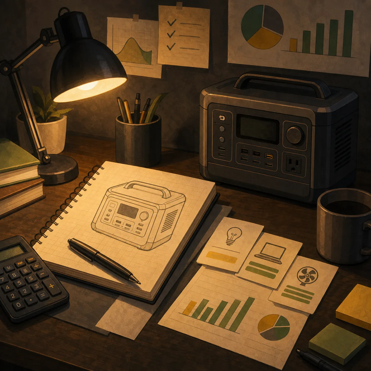 Power Station Verdict Desk workbench illustration
